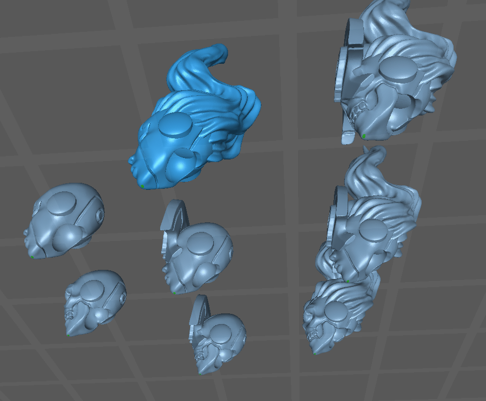 Death Magister Heads, Customisation Pack - 28mm Scale (8 Variants Available) - Battle Yak
