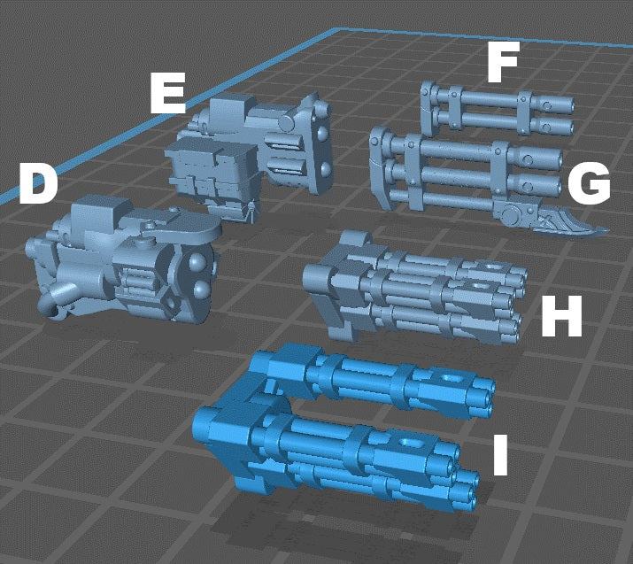 Paladins of Primus Heavy Weapons, Customisation Pack - 28mm Scale (9 Variants Available) - Battle Yak