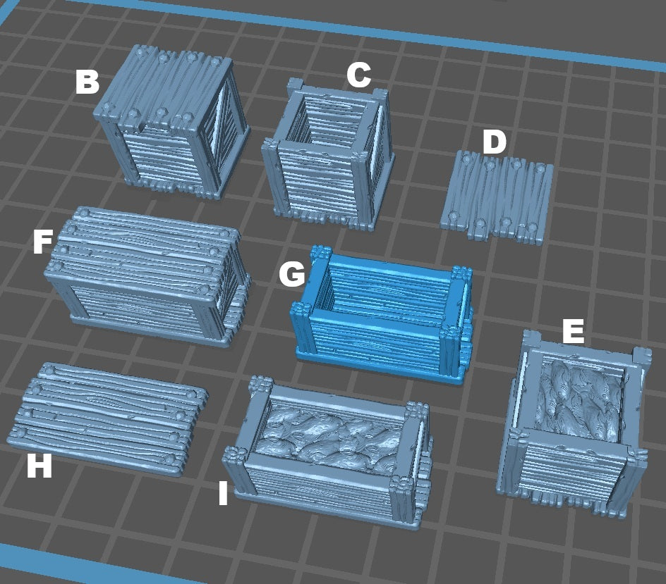 Bloodgreed Bay Terrain Set - Fishwife Stall Scenery Kit (15 Variants Available) - Battle Yak