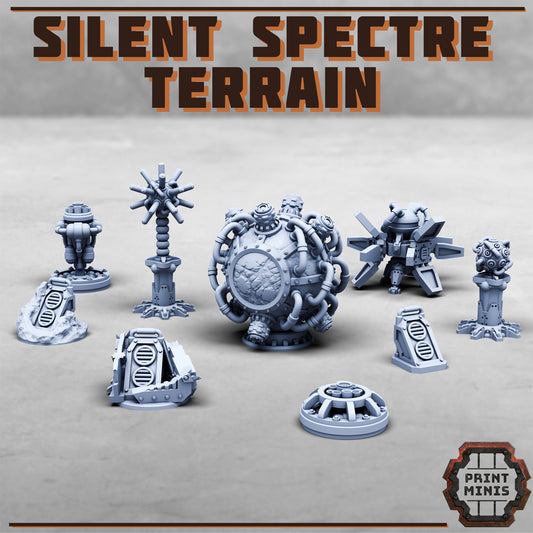 Silent Spectre Terrain, Scenery Kit (28mm Scale) - Print Minis