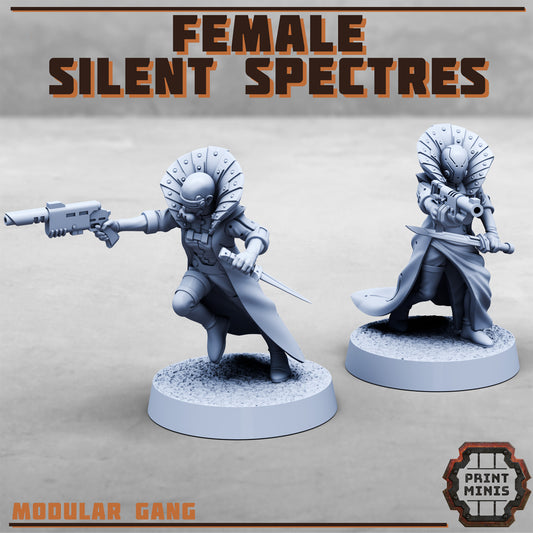 Silent Spectres, Sneaky Gang - Set 3, Women (9 Variants Available) - Print Minis
