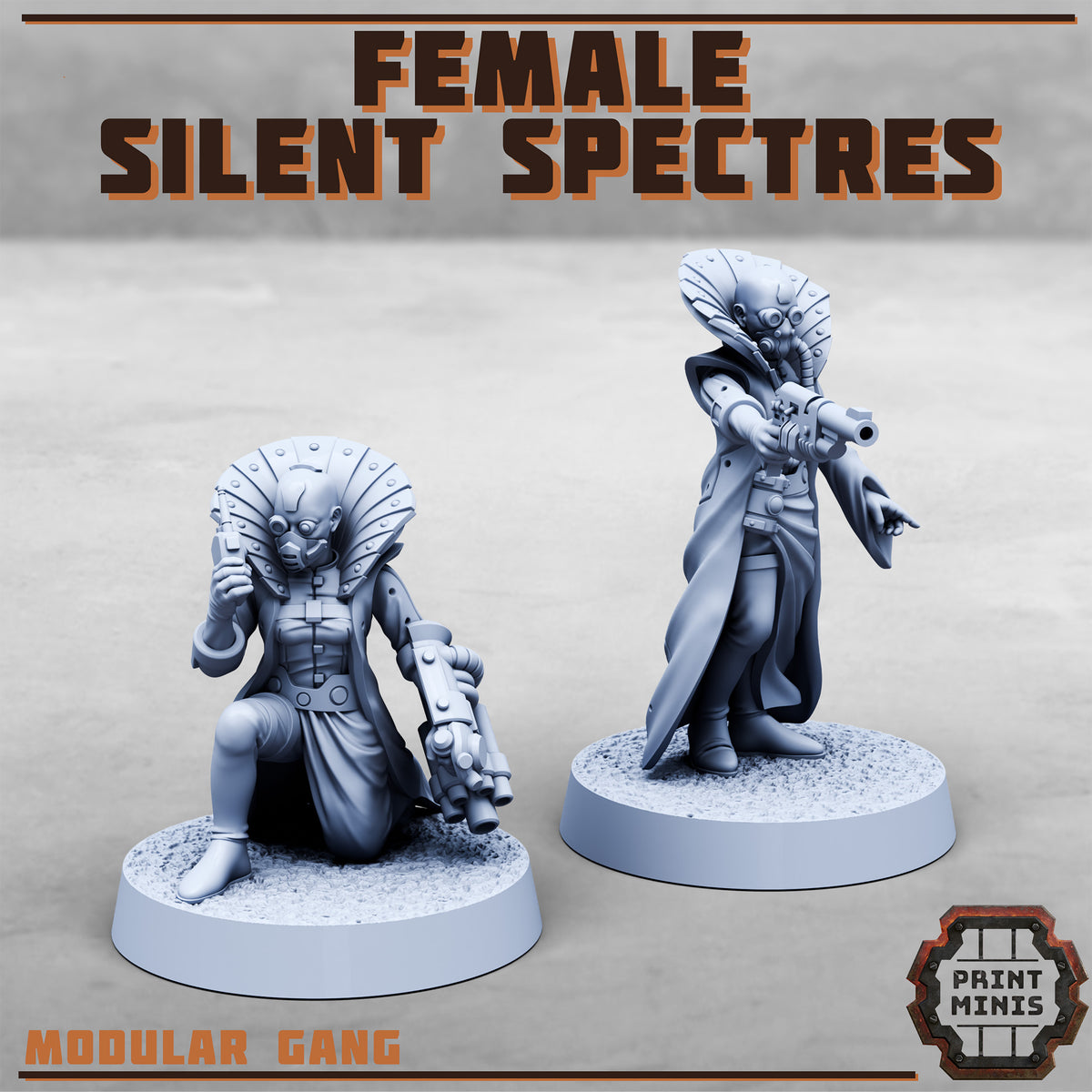 Silent Spectres, Sneaky Gang - Set 3, Women (9 Variants Available) - Print Minis