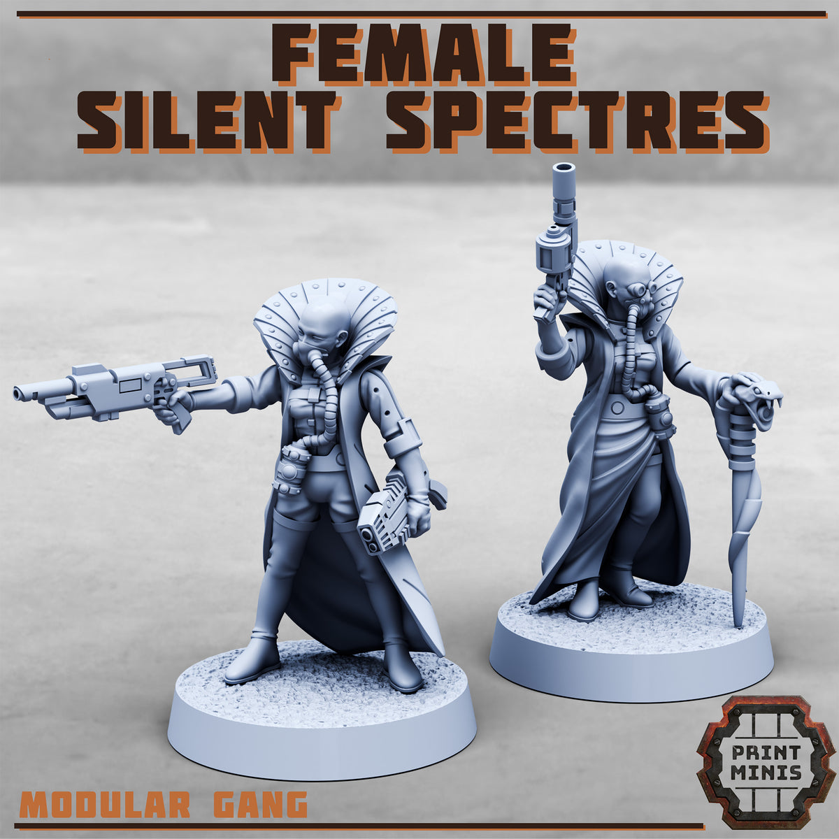 Silent Spectres, Sneaky Gang - Set 3, Women (9 Variants Available) - Print Minis