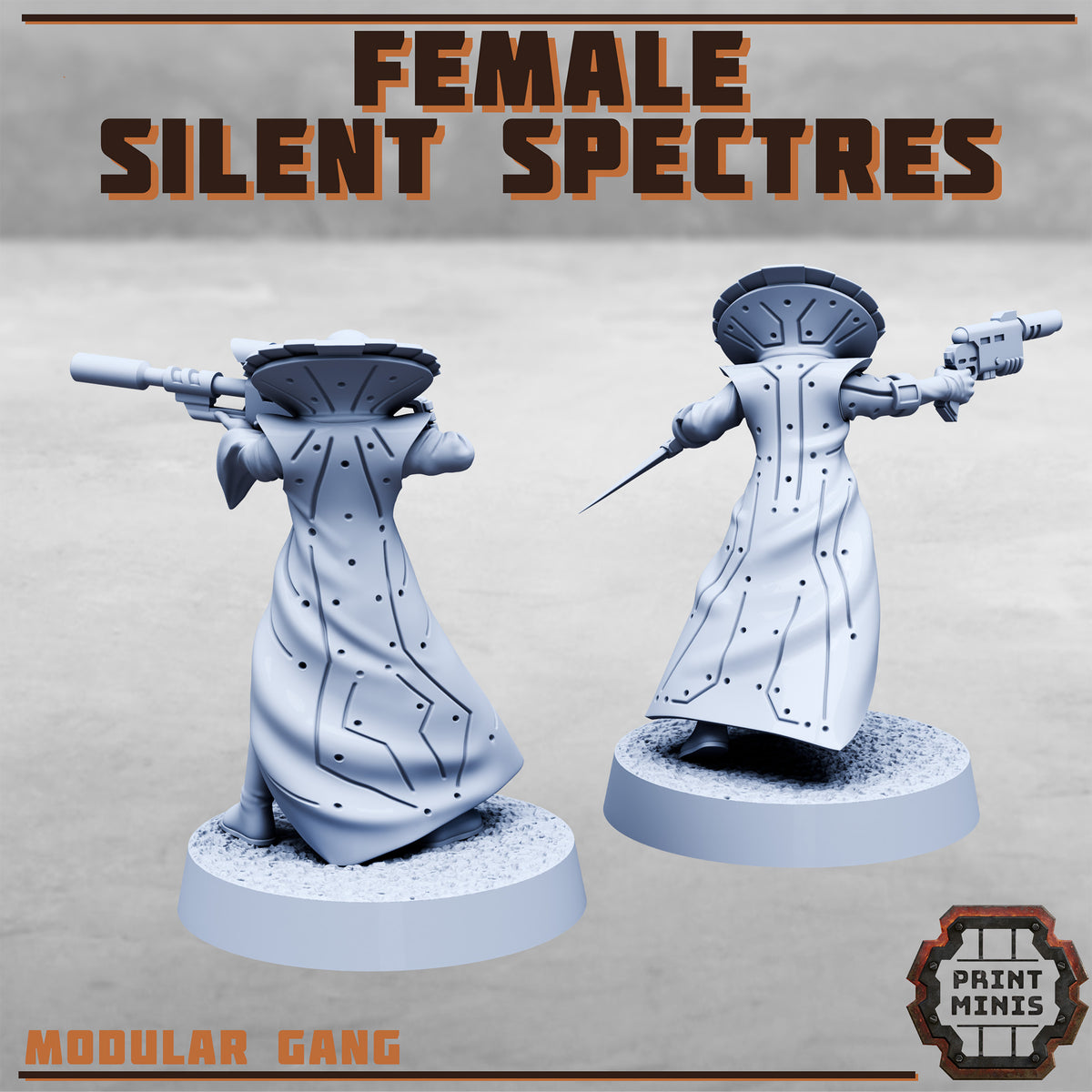 Silent Spectres, Sneaky Gang - Set 3, Women (9 Variants Available) - Print Minis