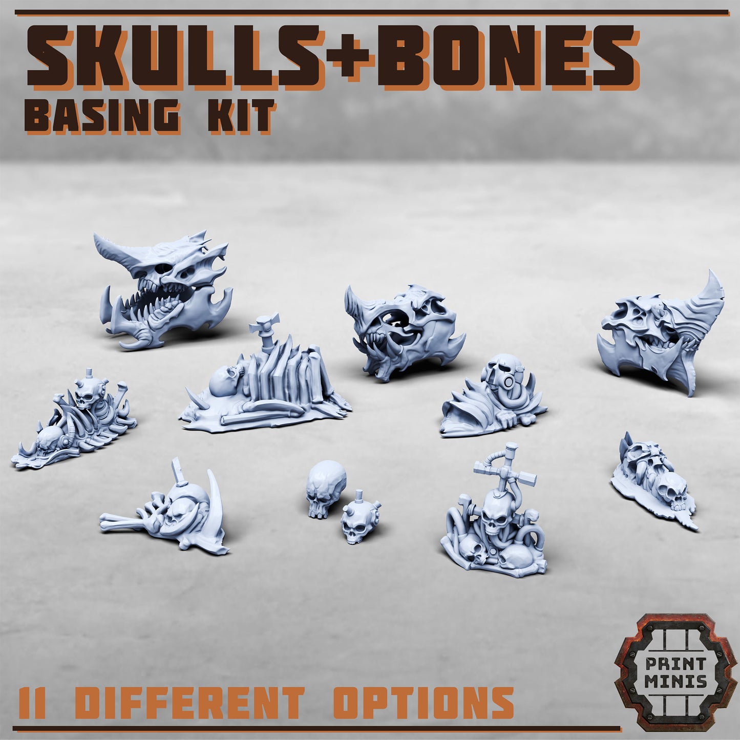 Skulls and Bones, Scenery Kit (11 Variants Available) - Print Minis
