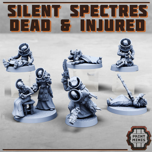 Silent Spectres, Dead and Injured (7 Variants Available) - Print Minis