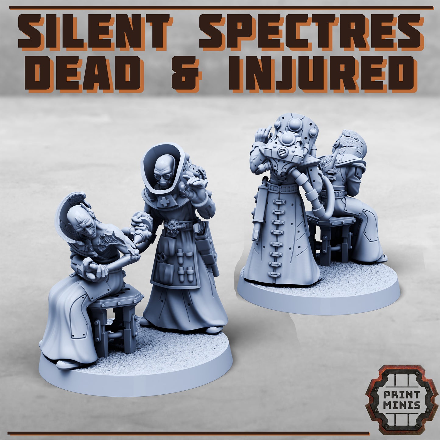 Silent Spectres, Dead and Injured (7 Variants Available) - Print Minis