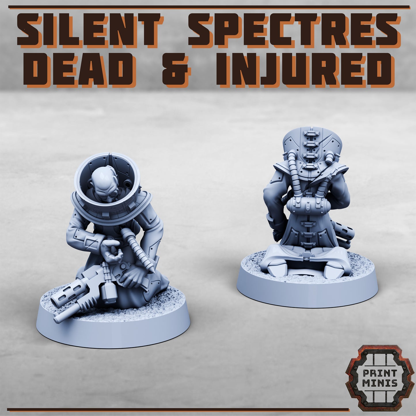 Silent Spectres, Dead and Injured (7 Variants Available) - Print Minis