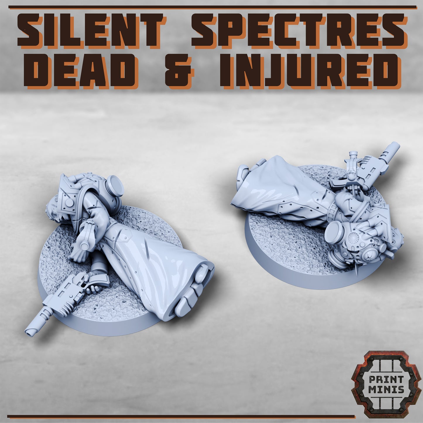 Silent Spectres, Dead and Injured (7 Variants Available) - Print Minis