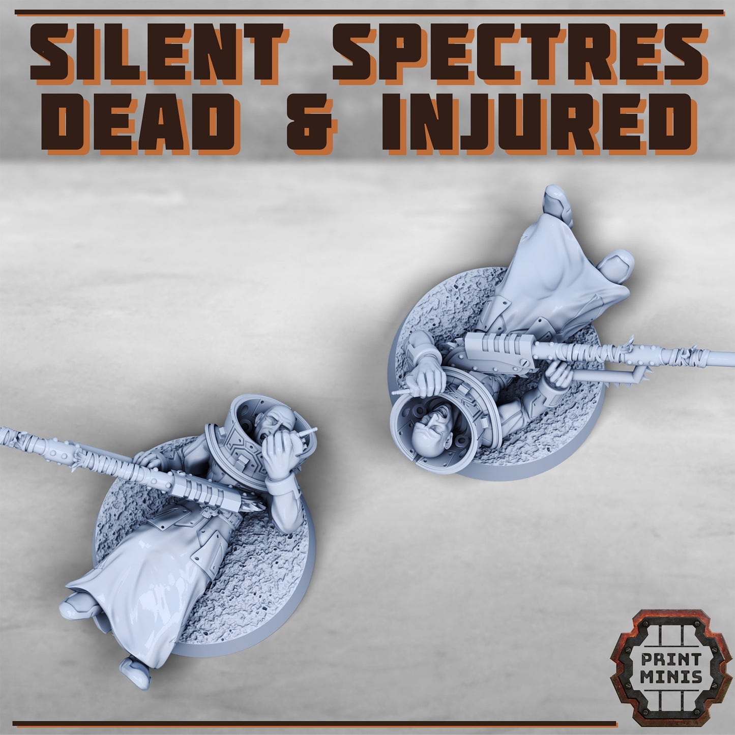 Silent Spectres, Dead and Injured (7 Variants Available) - Print Minis