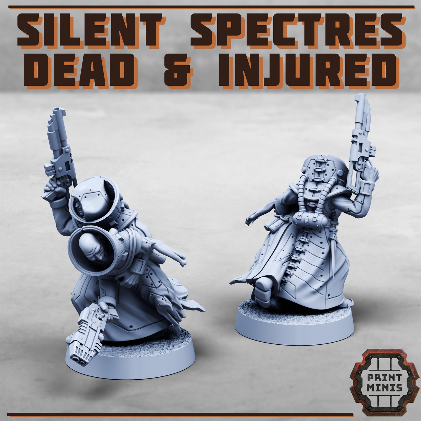 Silent Spectres, Dead and Injured (7 Variants Available) - Print Minis