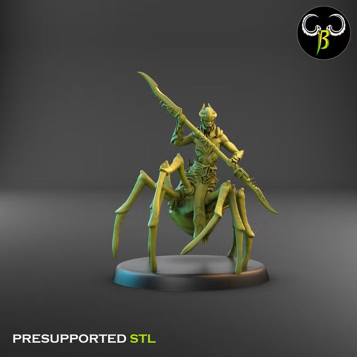 Spider God Favoured, Blade Squad - Spider Centaur Elves (7 Variants Available) - Clay Beast Creations