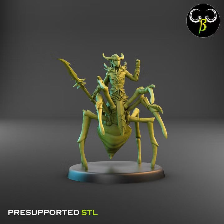 Spider God Favoured, Blade Squad - Spider Centaur Elves (7 Variants Available) - Clay Beast Creations