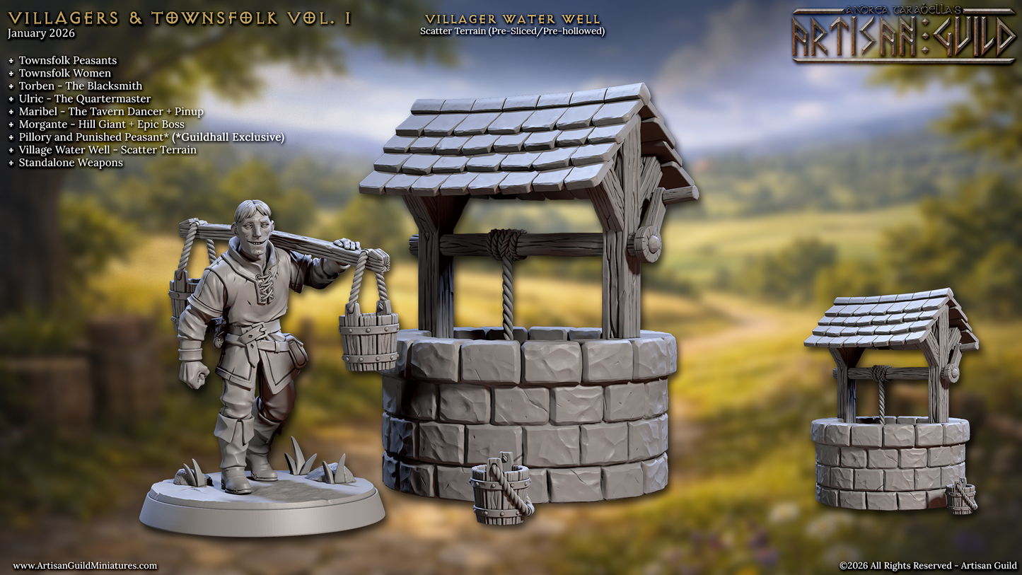 Village Water Well, Terrain Piece - Artisan Guild