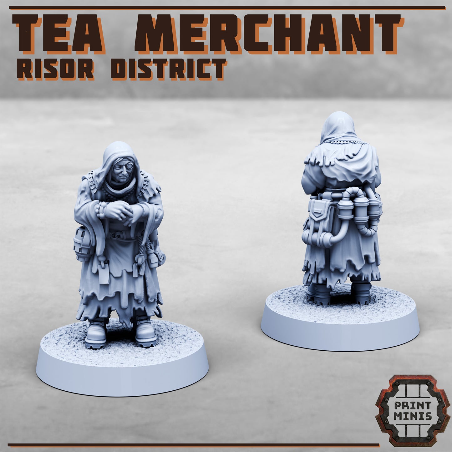 Risor District Tea Merchant (2 Variants Available) - Print Minis