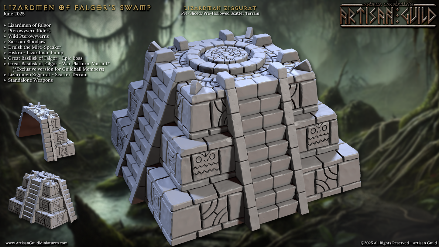 Lizardman Ziggurat, Temple Terrain Piece - Artisan Guild