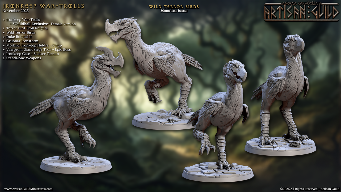 Wild Terror Birds (4 Variants Available) - Artisan Guild