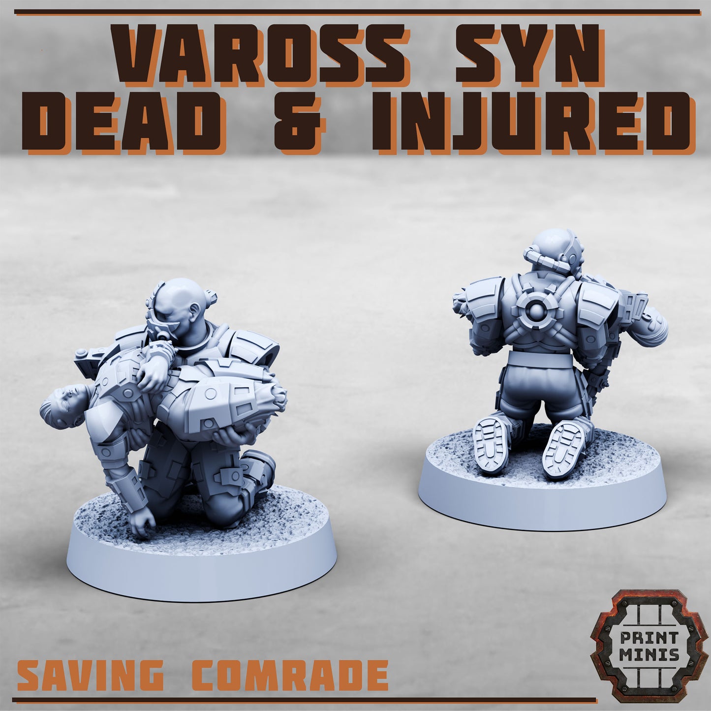 Vaross Syn - Dead and Injured Soldiers (7 Variants Available) - Print Minis