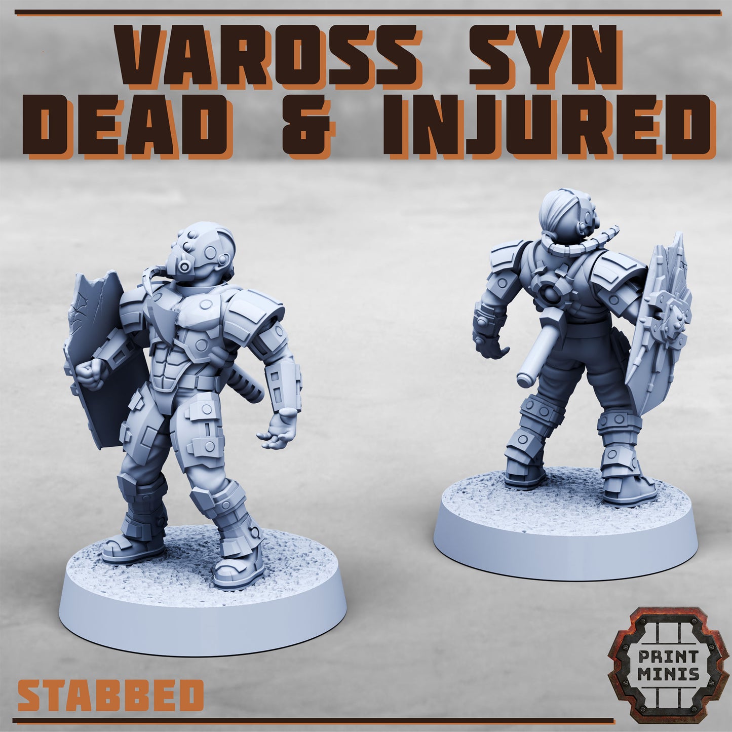 Vaross Syn - Dead and Injured Soldiers (7 Variants Available) - Print Minis