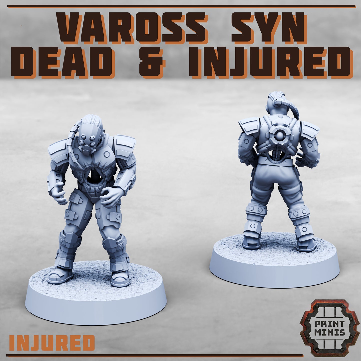 Vaross Syn - Dead and Injured Soldiers (7 Variants Available) - Print Minis