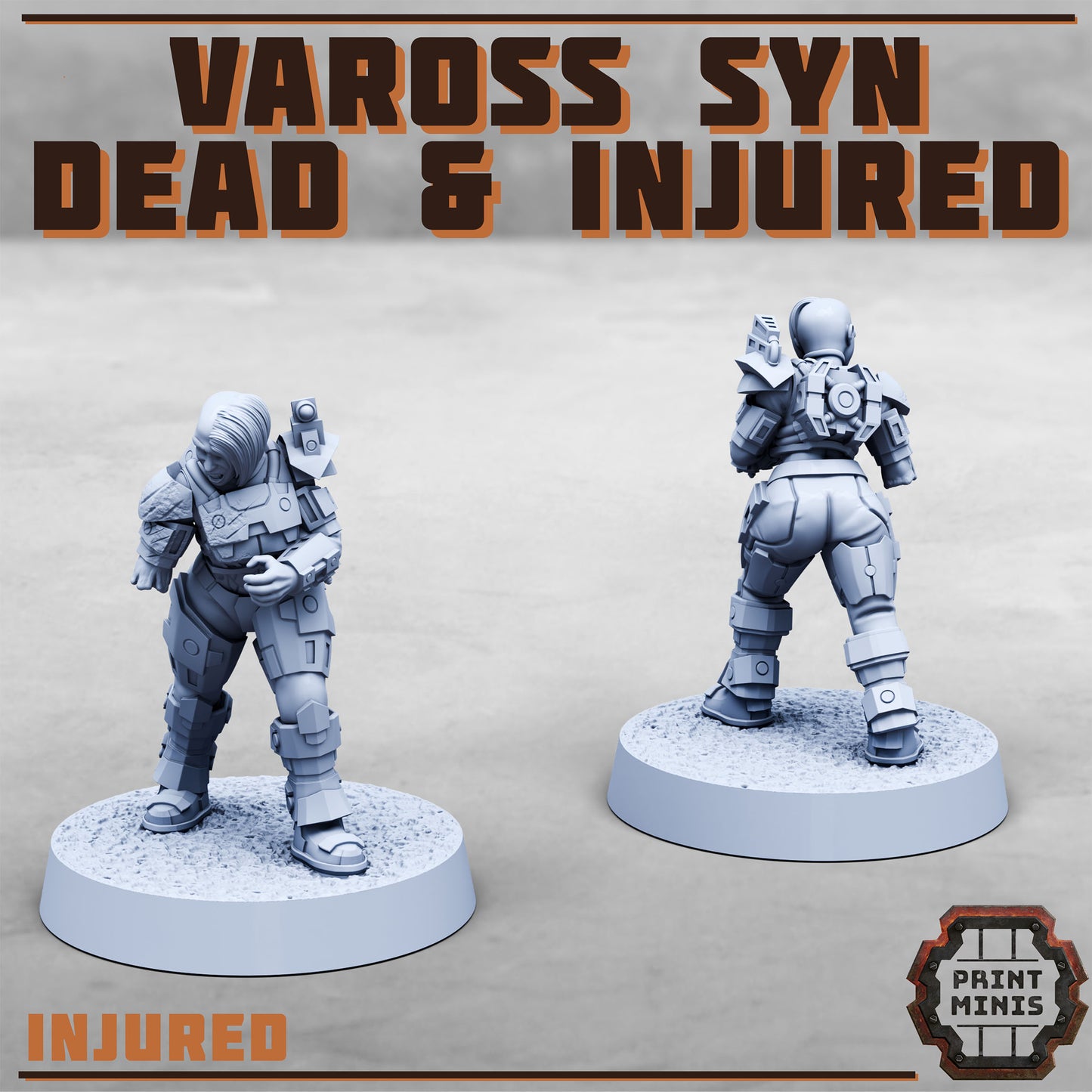 Vaross Syn - Dead and Injured Soldiers (7 Variants Available) - Print Minis