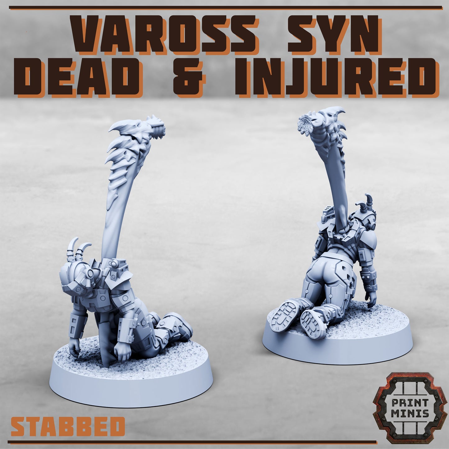 Vaross Syn - Dead and Injured Soldiers (7 Variants Available) - Print Minis