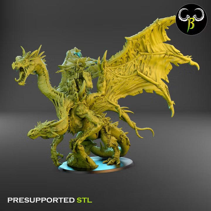 Warped Dragon and Demonic Lord Rider - Clay Beast Creations