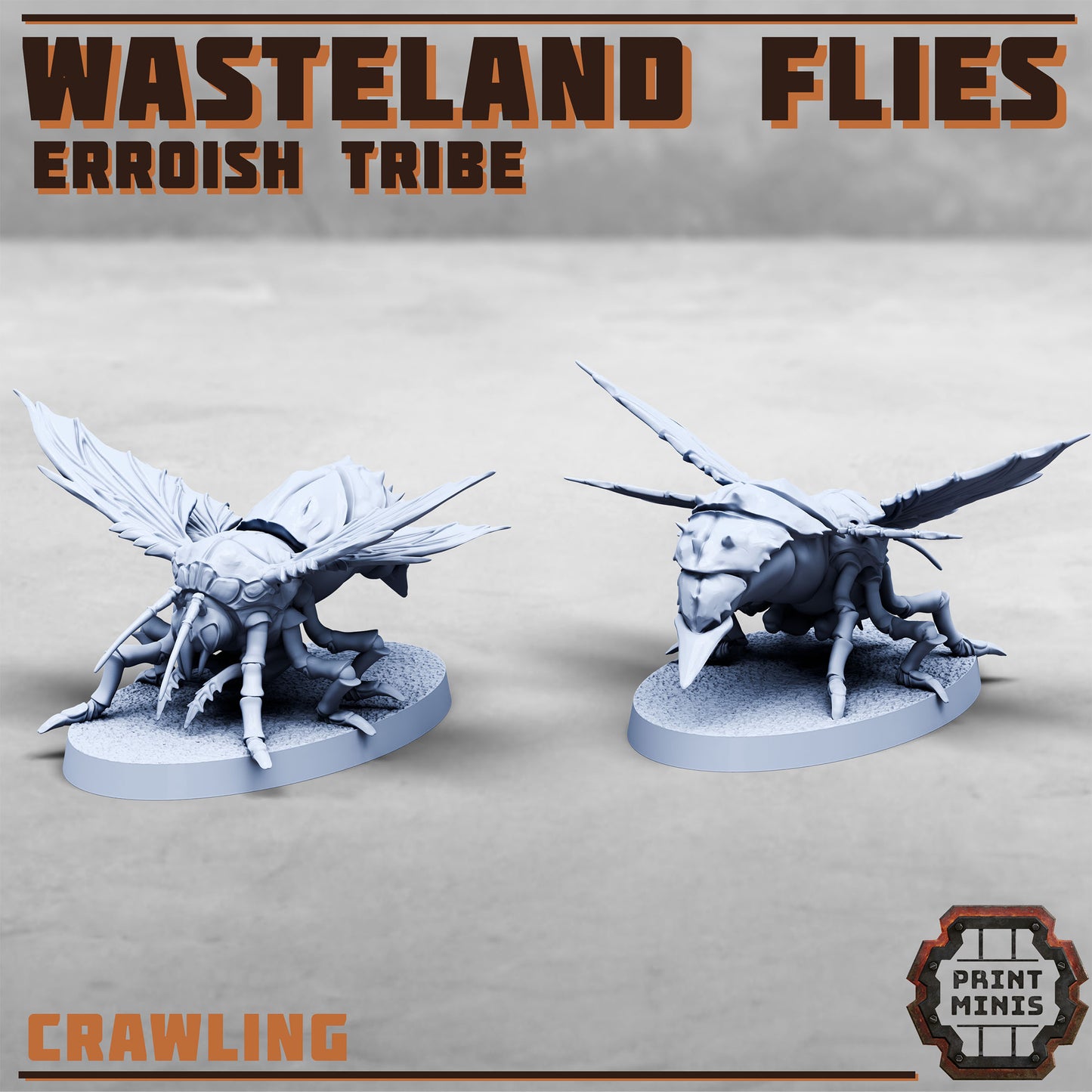 Wasteland Flies, Erroish Tribes - Alien Insects (4 Variants Available) - Print Minis
