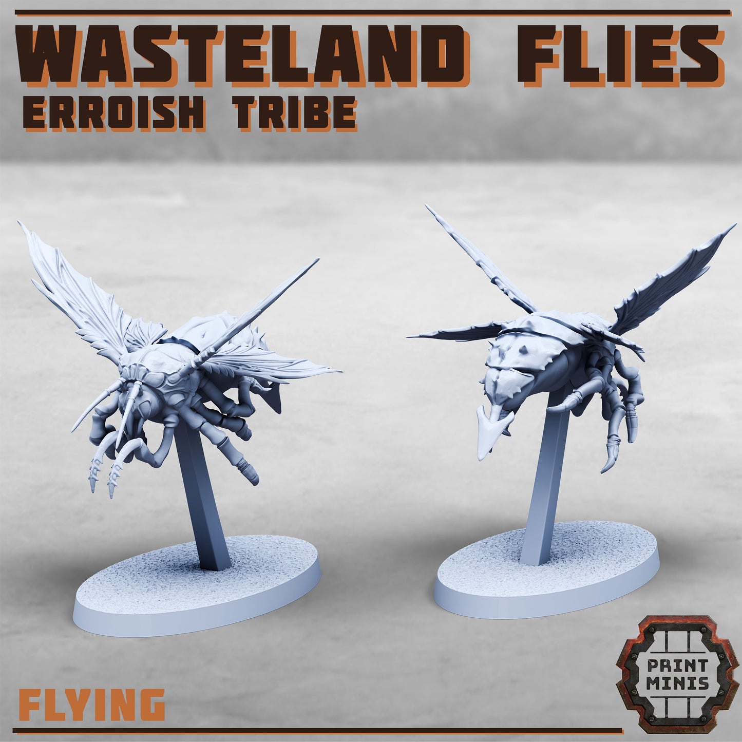 Wasteland Flies, Erroish Tribes - Alien Insects (4 Variants Available) - Print Minis