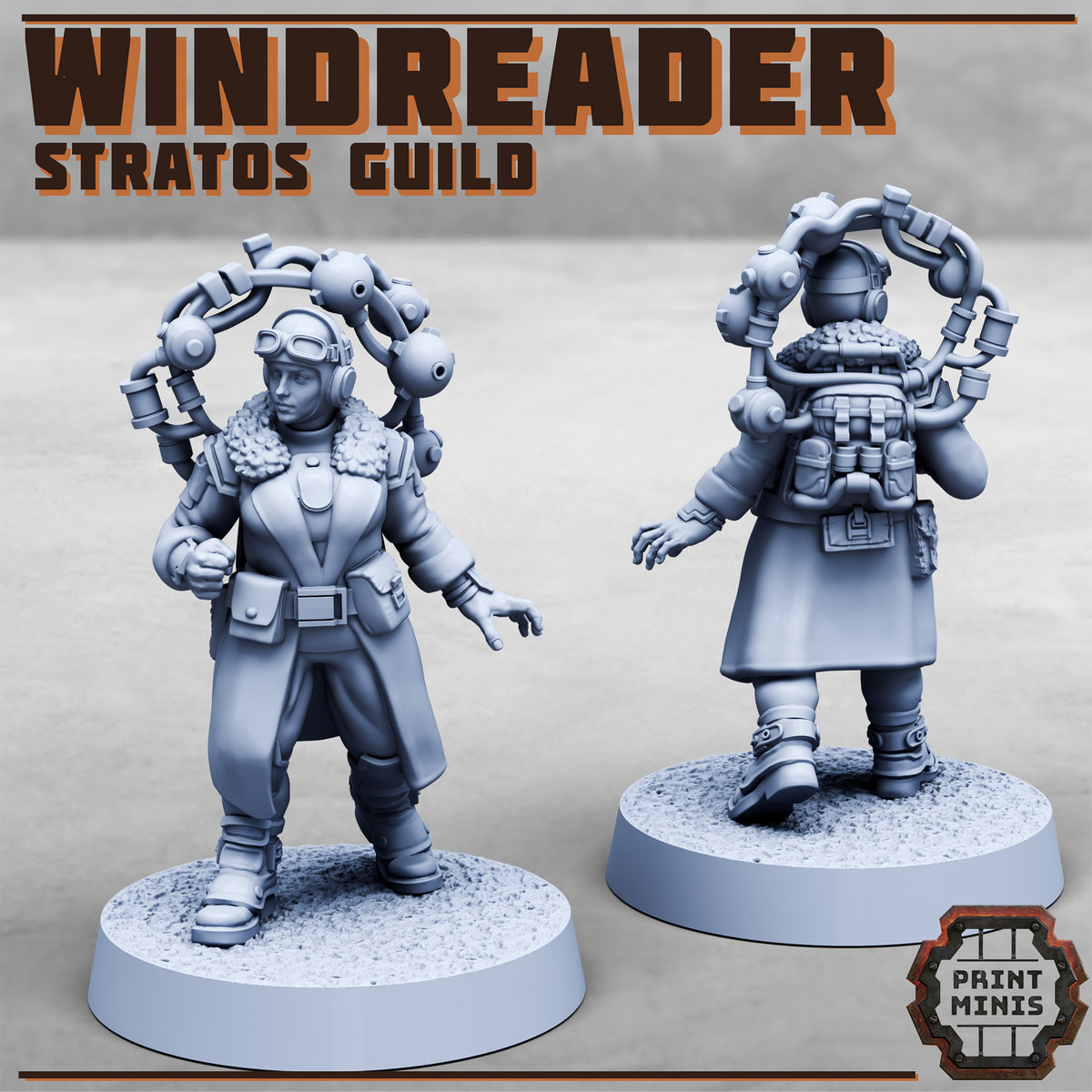 Stratos Guild Hero, Windreader - Print Minis