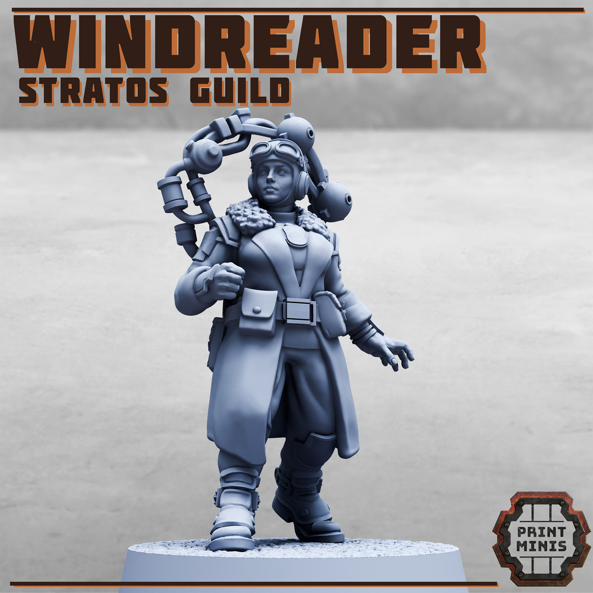 Stratos Guild Hero, Windreader - Print Minis