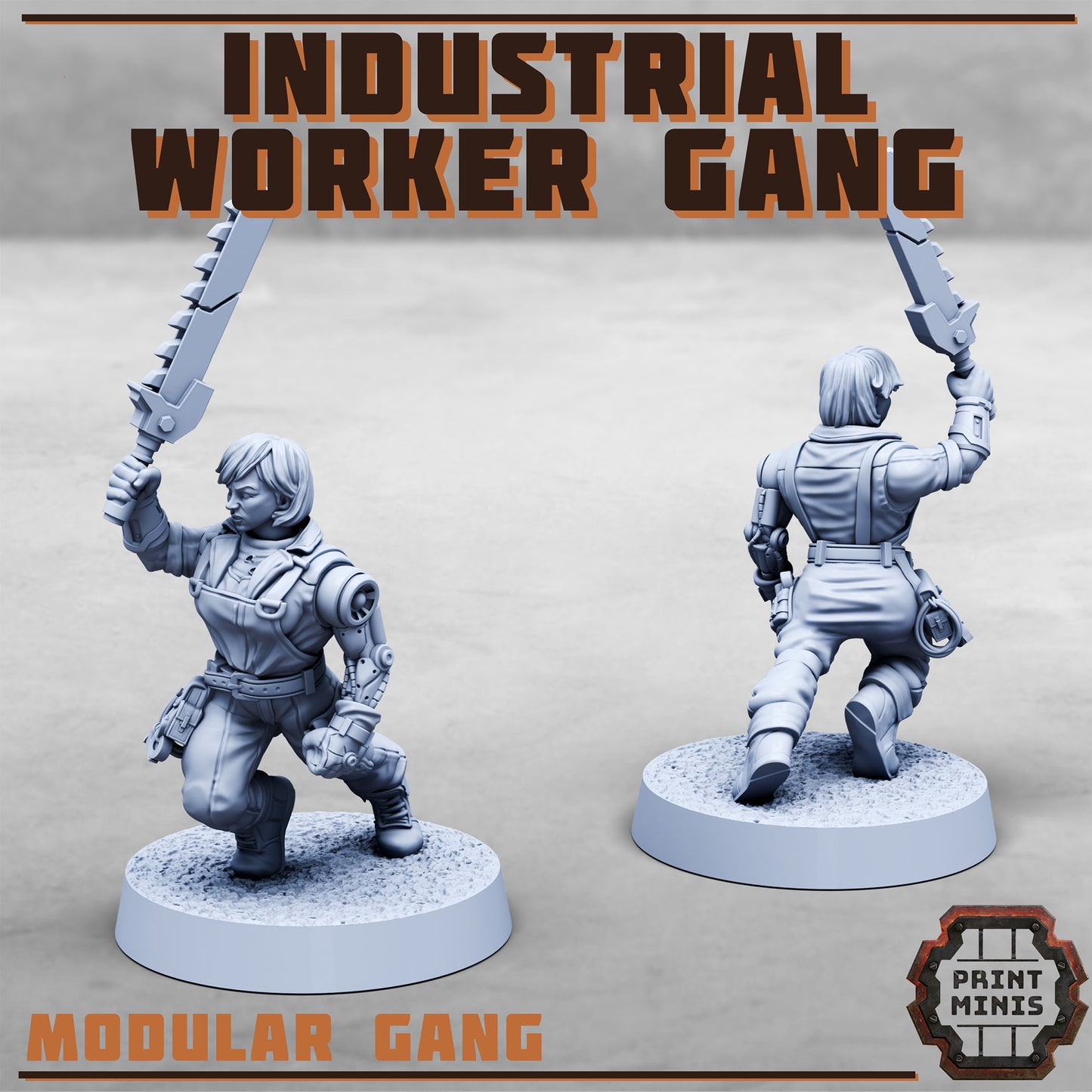Industrial Worker Gang (9 Variants Available) - Print Minis