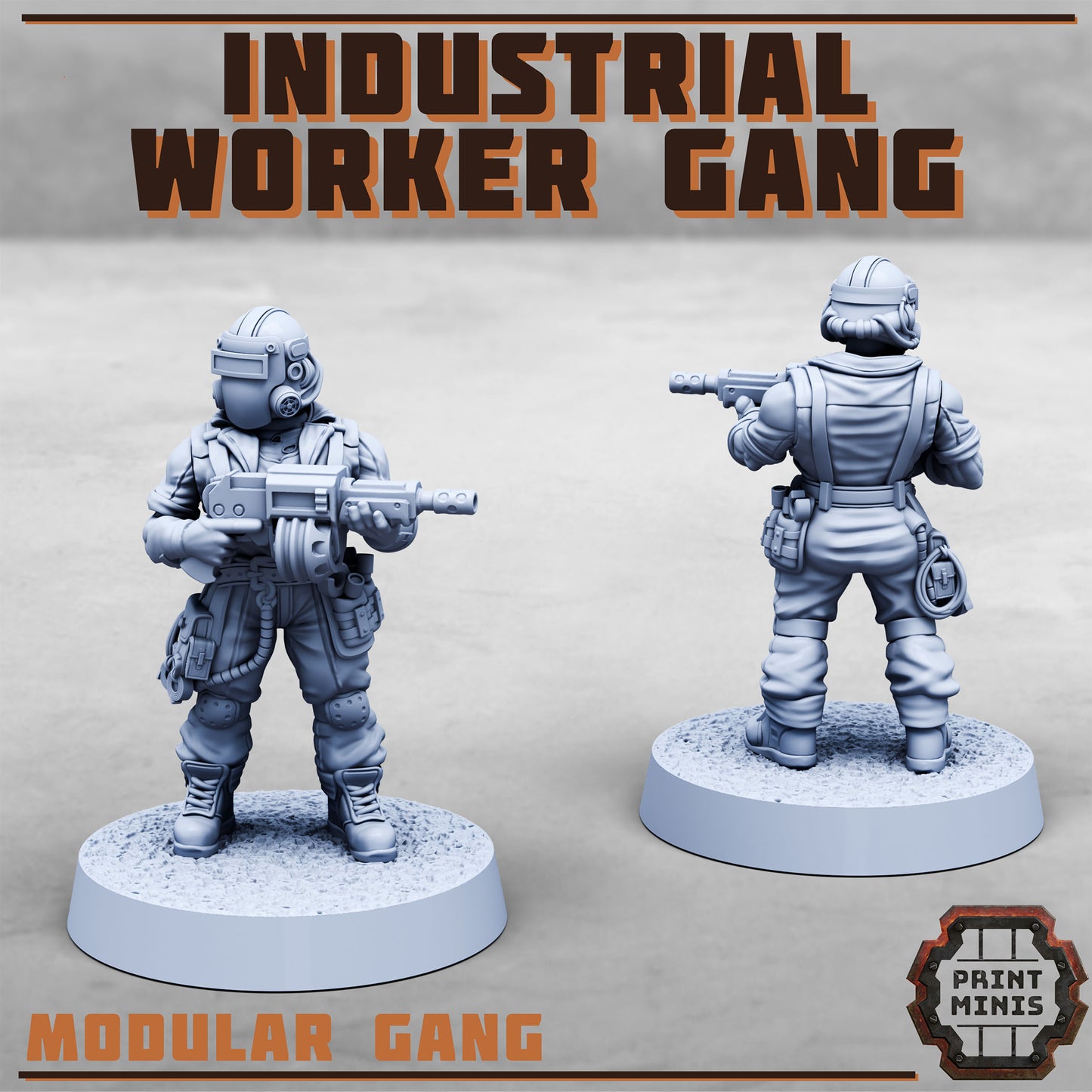 Industrial Worker Gang (9 Variants Available) - Print Minis