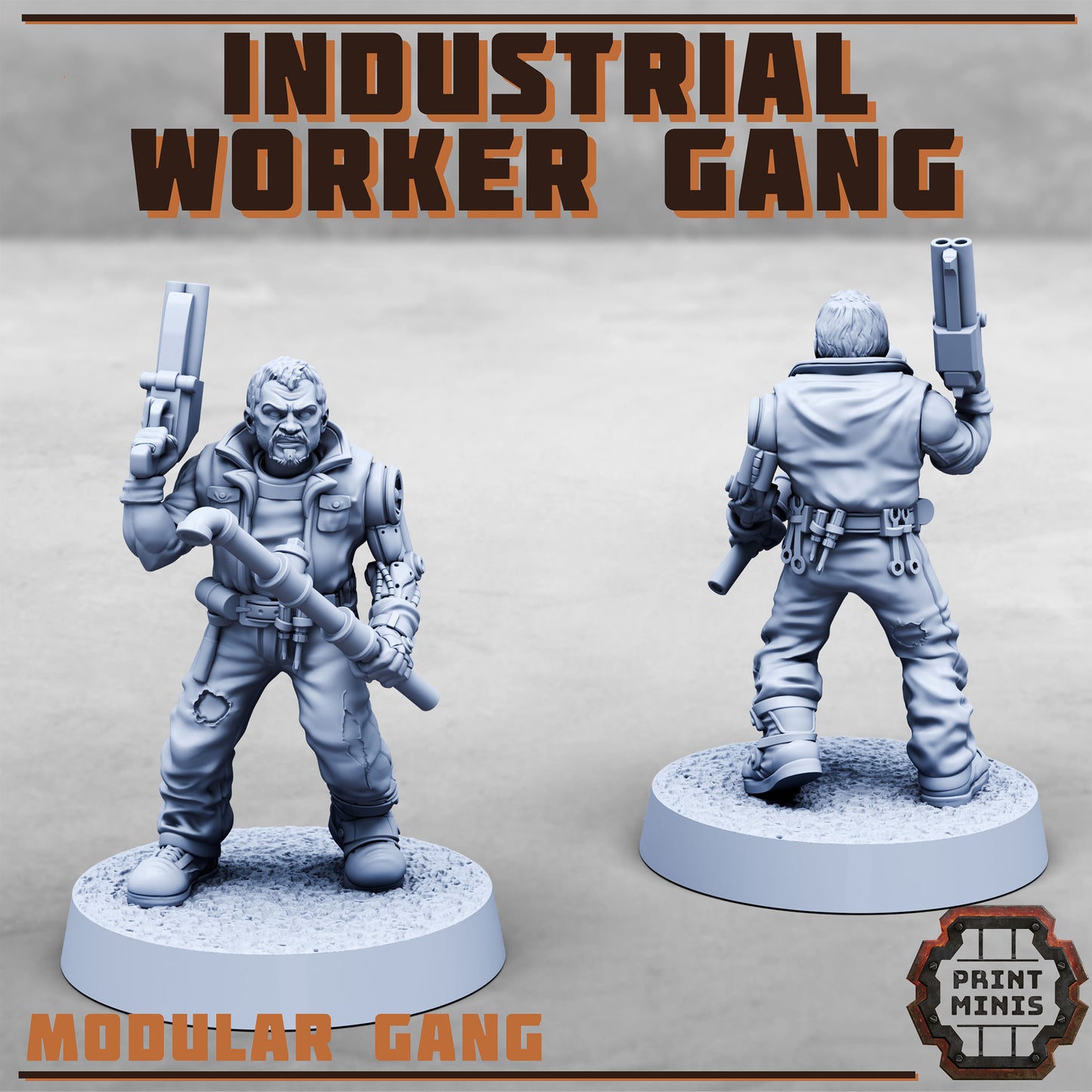 Industrial Worker Gang (9 Variants Available) - Print Minis