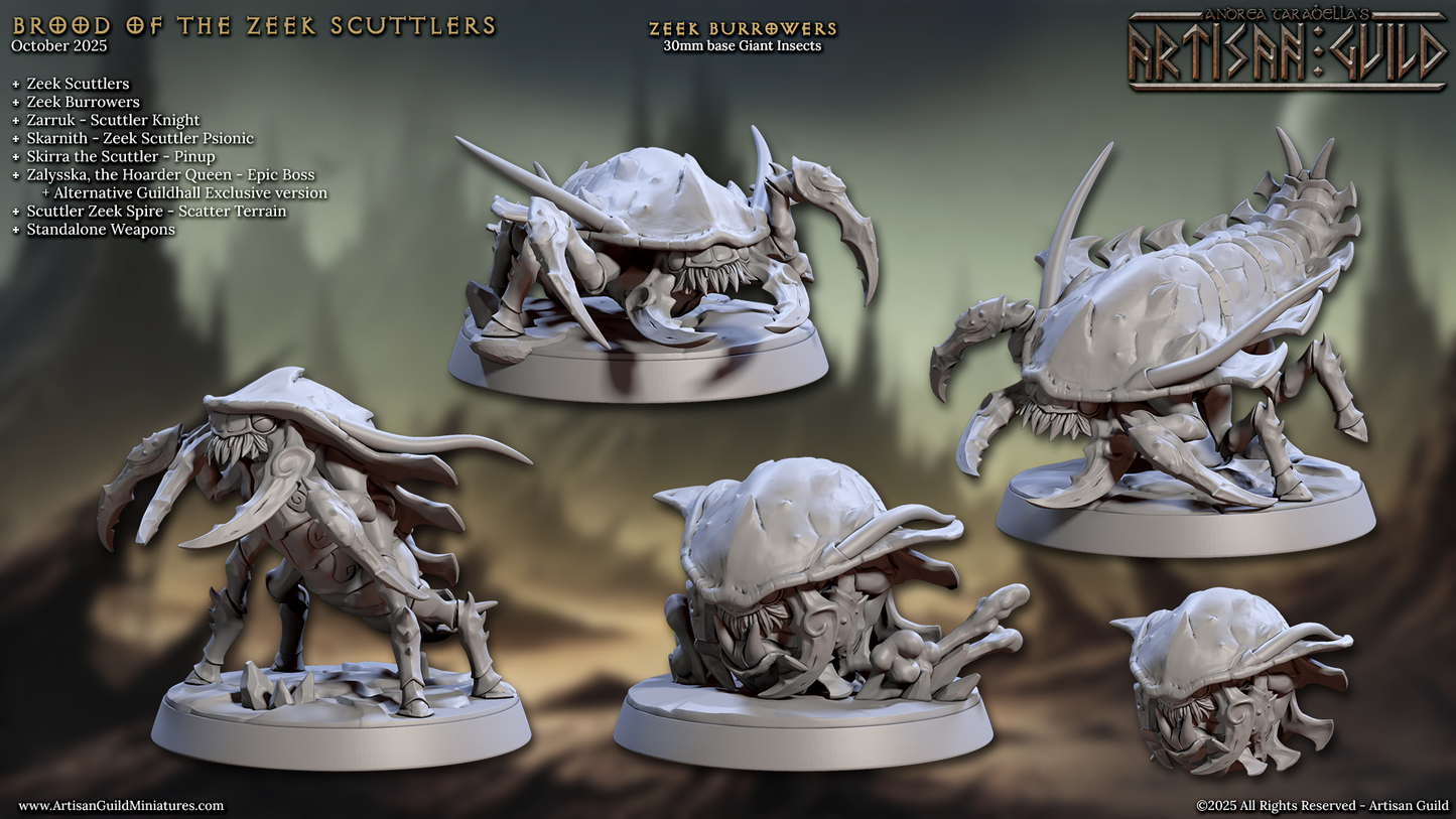 Zeek Burrowers (4 Variants Available) - Artisan Guild
