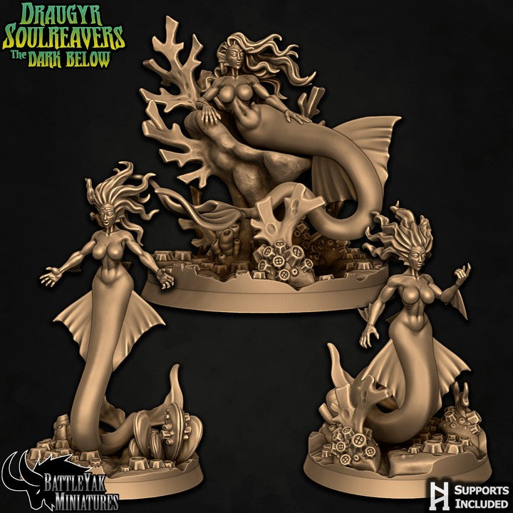 Abyssal Sisters, Deep Sea Mermaid Pinups (6 Variants Available) - Battle Yak