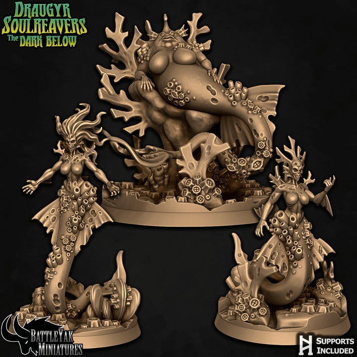 Abyssal Sisters, Deep Sea Mermaid Pinups (6 Variants Available) - Battle Yak