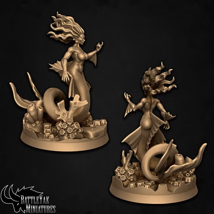 Abyssal Sisters, Deep Sea Mermaid Pinups (6 Variants Available) - Battle Yak