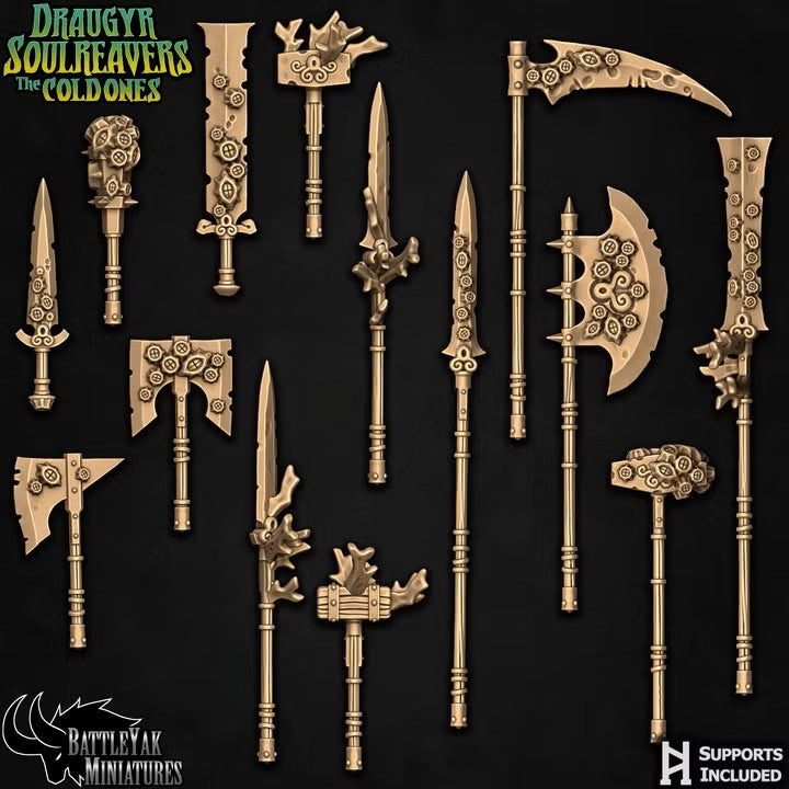 Draugr Cold One Weapons & Shields, Underwater Armour Customisation Pack (20 Variants Available) - Battle Yak