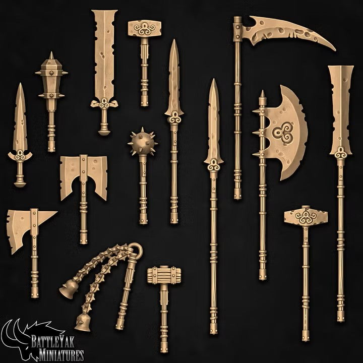 Draugr Cold One Weapons & Shields, Cursed Underwater Armour Customisation Pack (27 Variants Available) - Battle Yak