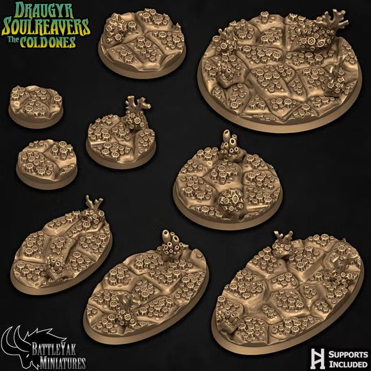 Abyssal Depth Bases - Barnacled Ocean Floor Base Set (35 Variants Available) - Battle Yak