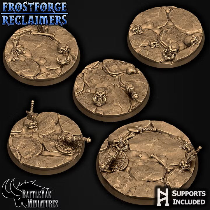 Frostforge Bases, Ice and Snow Winter Bases with Weapons (18 Variants Available) - Battle Yak