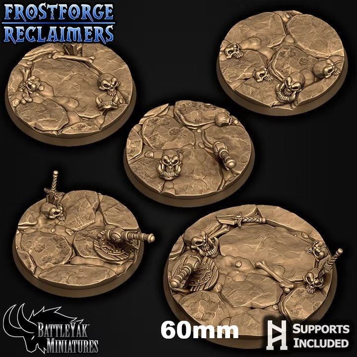 Frostforge Bases, Ice and Snow Winter Bases with Weapons (18 Variants Available) - Battle Yak