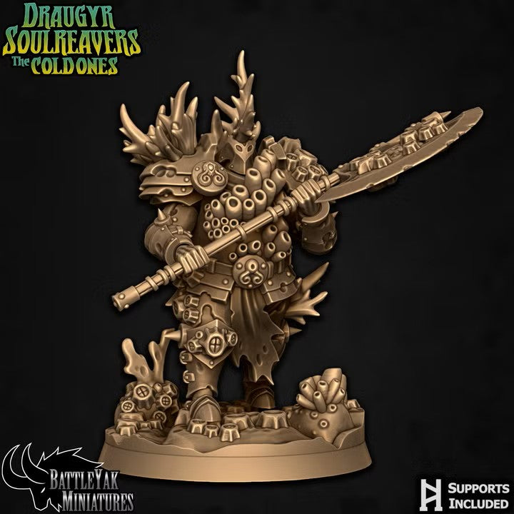 Draugr Soulreavers Cold Ones, Cursed Undersea Champions (4 Variants Available) - Battle Yak