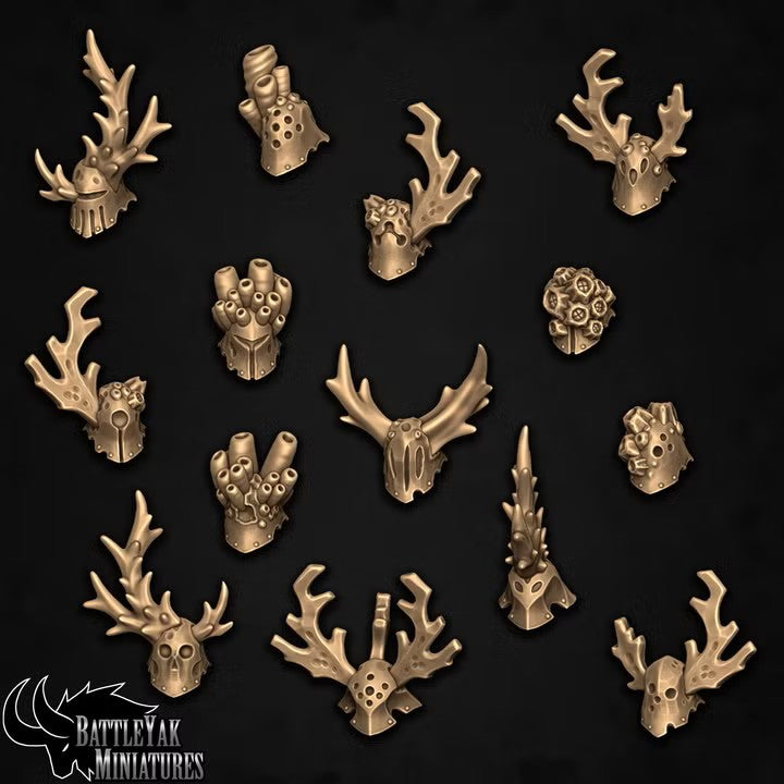 Draugr Soulreaver Heads, Cursed Underwater Helmet Customisation Pack - (14 Variants Available) - Battle Yak