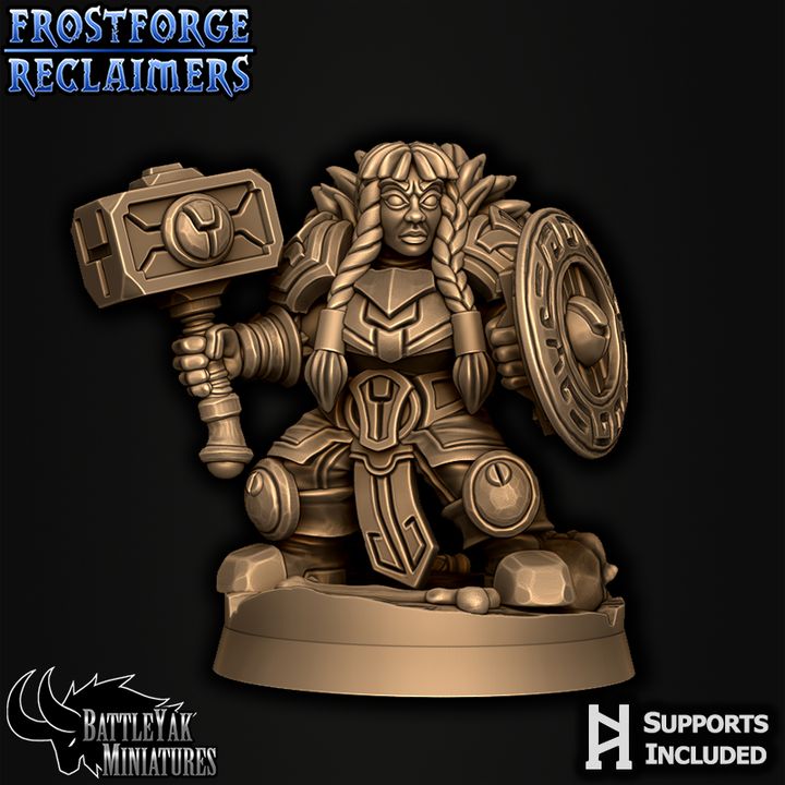 Frostforged Battle Damsels, Dwarven Warrior Women (6 Variants Available) - Battle Yak
