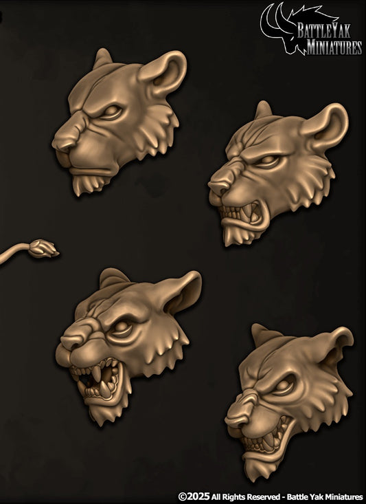 Rakari Sunpride, Simbari Huntress - Lioness Heads, Customisation Pack (4 Variants Available) - Battle Yak
