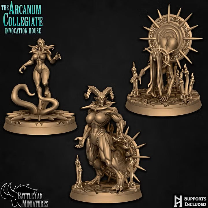 Arcanum Outsider Trio, Demonic Summon Pinups (3 Variants Available) - Battle Yak