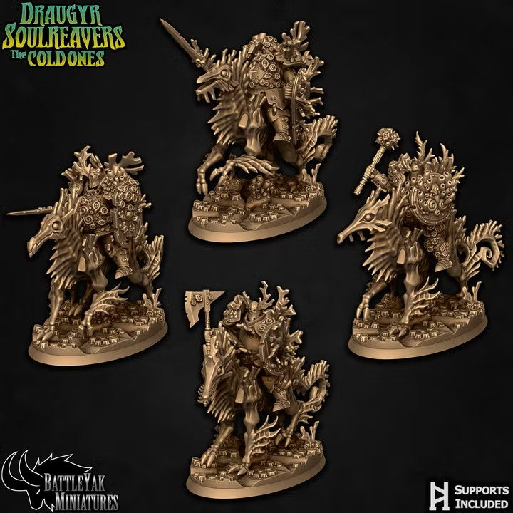 Deepspawn Riders, Cursed Undersea Warriors with Seahorse Monster Mounts (4 Variants Available) - Battle Yak