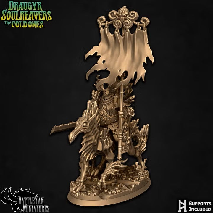 Deepspawn Riders, Cursed Undersea Heavy Warriors with Seahorse Monster Mounts (4 Variants Available) - Battle Yak